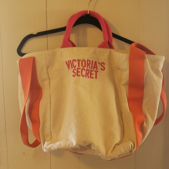 Victoria's Secret Handbags - Victoria secret canvas beach tote bag